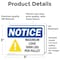 Signmission Maximum Load 3000 Lbs Sign With Symbol, 5 in W x Rectangle, Vinyl Decal OS-2PACK-NS-D-35-L-15942 - alternate 3